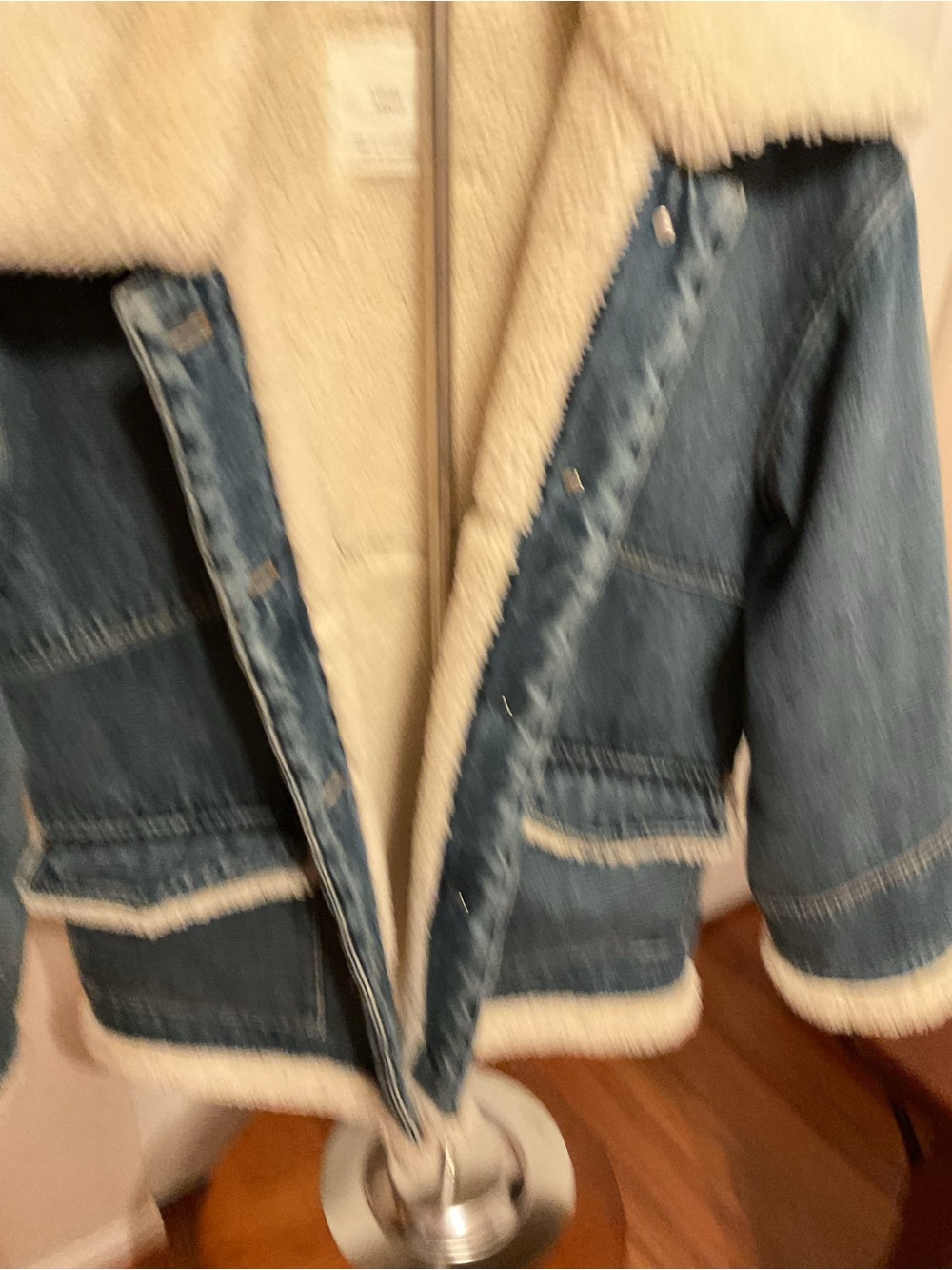 Mango women’s Denim Jacket - Blue - Picture 9 of 10
